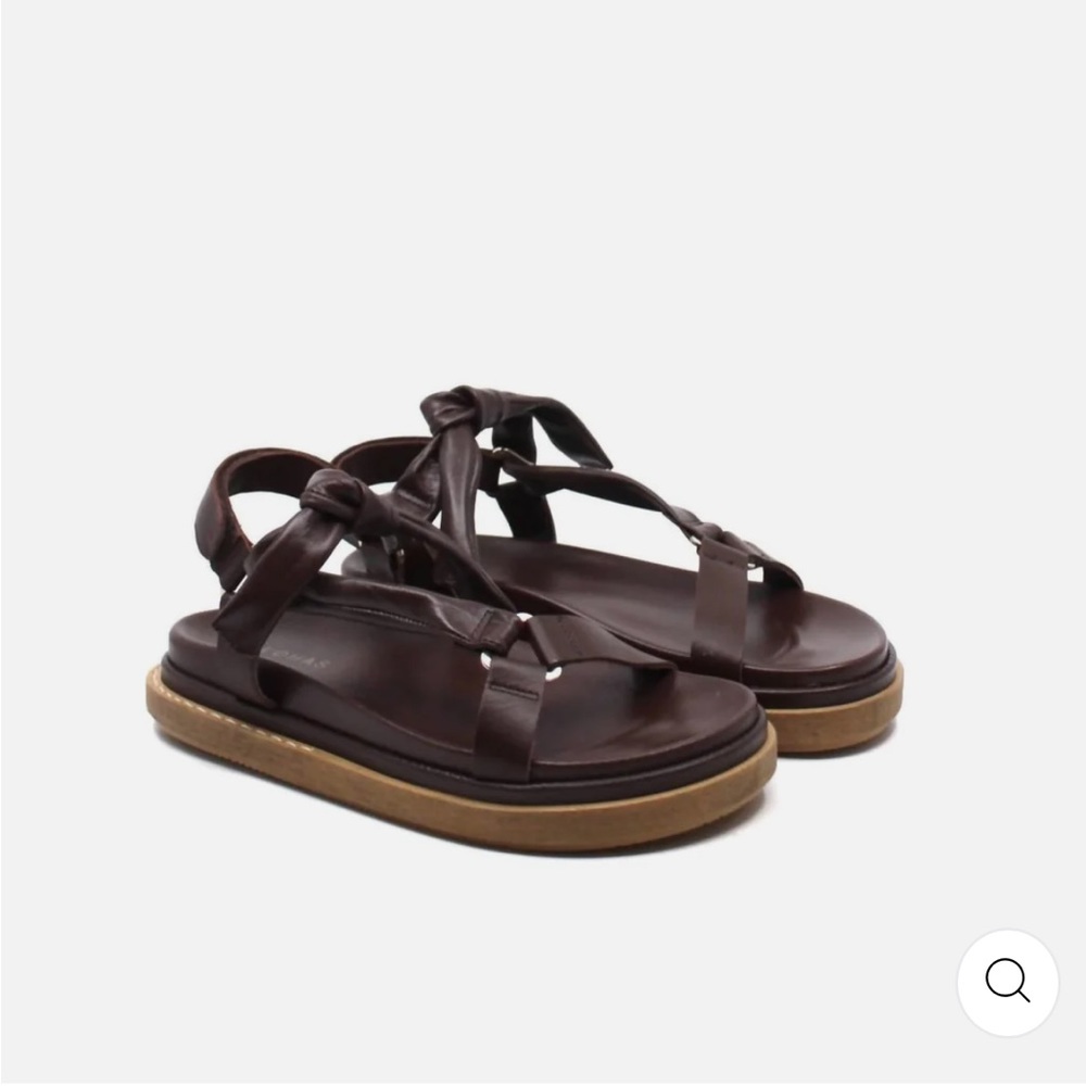 Alohas - Tied Together Sandal in Coffee Brown